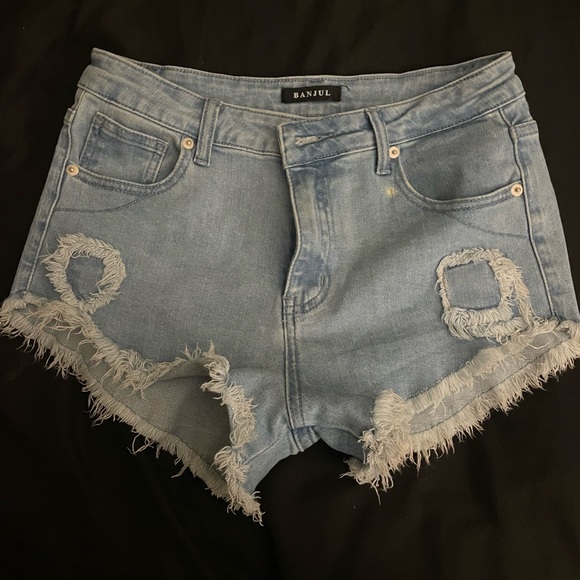 Blue short set with rhine stones. - Picture 3 of 3